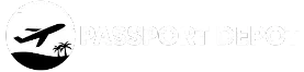 Black and White Passport Depot Logo